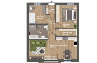 Wohnung kaufen in Kelheimer Str. 31, 92339 Beilngries, Barrierefreier Wohnkomfort mit Ausblick: 3-Zimmer-OG-Whg. in Waldrandlage