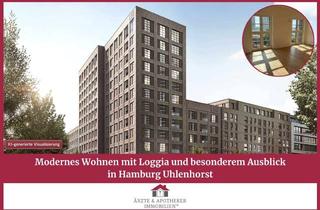 Wohnung mieten in 22081 Uhlenhorst, Modernes Wohnen mit Loggia und besonderem Ausblick in Hamburg Uhlenhorst