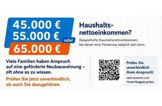 Sozialwohnungen mieten in Sonnenring, 91093 Heßdorf, NUR MIT WBS STUFE 2: Schöne 2-Zimmer-Neubauwohnung in Heßdorf
