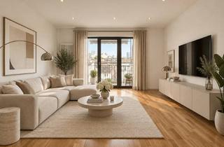 Wohnung mieten in Rohmerplatz 00, 60486 Bockenheim, Gemütliche 4-Zimmer-Wohnung*Balkon mit Skylineblick+Terrasse*Garten*Aufzug*hohe Decken*EBK*G-WC