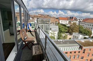 Penthouse mieten in Bergstraße 22, 10115 Mitte, TEMPORARY (BEFRISTET), furnished living in Berlin-Mitte: Penthouse appt. with 2 balconies & kitchen
