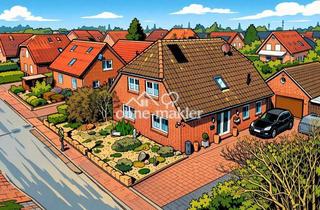 Einfamilienhaus kaufen in Südergast 20, 26556 Westerholt, Gepflegtes Einfamilienhaus mit 160 m², 797 m² Grundstück & neuer Bosch-Gasheizung – provisionsfrei