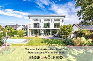 Villa kaufen in 76863 Herxheim, Moderne Architektenvilla mit viel Glas, Traumgarten & Wiesen-Fernblick!