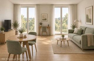 Wohnung mieten in 65451 Kelsterbach, Möblierter Neubau-Erstbezug | 2 Zimmer + Balkon | KfW 40 | S-Bahn fußläufig