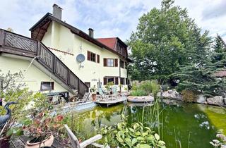 Haus kaufen in 73635 Rudersberg, Außergewöhnliches Zweifamilienhaus mit Schwimmteich, 3,4m hohe Garagen, vielseitigen Möglichkeiten