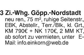 Wohnung mieten in 73033 Göppingen, 3-Zi.Whg. Göpp-Nordstadt