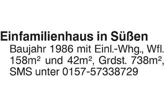 Immobilie kaufen in 73079 Süßen, Einfamilienhaus in Süßen