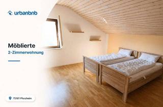 Immobilie mieten in Gartenweg, 75181 Eutingen, Möblierte 2-Zimmerwohnung - Wohnen auf Zeit Pforzheim