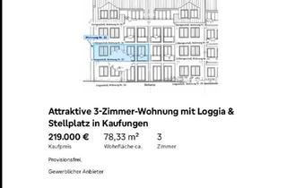 Wohnung kaufen in 34266 Niestetal, Niestetal - Attraktive 3-Zimmer-Wohnung mit Loggia & Stellplatz in Kaufungen