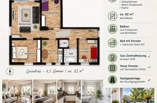 Wohnung kaufen in 46045 Oberhausen, Oberhausen - 4,5-Zimmer im Landwehrviertel | 82 m² | Balkon | Sackgasse