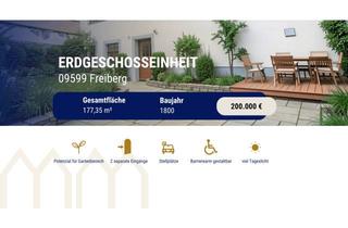 Wohnung kaufen in 09599 Freiberg, Großzügige Erdgeschosseinheit mit Potenzial für stilvolles Wohnen in der Altstadt