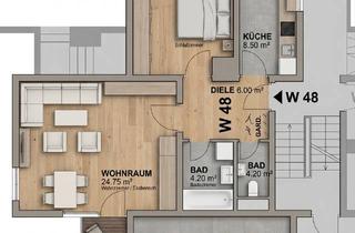 Wohnung kaufen in An Der Mauer 29, 75334 Straubenhardt, Zuhause mit 2 Zimmern in Straubenhardt