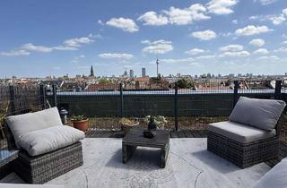 Wohnung mieten in 10115 Mitte, Hochwertig möblierte Maisonette mit privater Dachterrasse & Berlin-Panorama | Mitte (befristet)