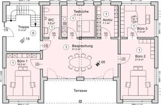 Gewerbeimmobilie kaufen in 83556 Griesstätt, Vermietete EG-Büroeinheit als Teileigentum in Griesstätt – ca. 105 m², Terrasse und Stellplätze