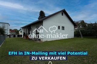 Einfamilienhaus kaufen in Ginsterstraße 2, 85055 Ingolstadt, Provisionsfreies Einfamilienhaus auf großzügigem Grundstück – viel Potenzial in Ingolstadt-Mailing
