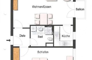 Wohnung kaufen in 89077 Ulm, 2-Zimmer-Wohnung in der Ulmer Weststadt nahe Söflingen