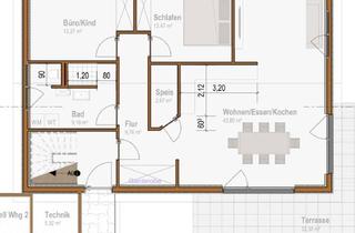 Wohnung mieten in 88487 Mietingen, Erstbezug! 3-Zimmer EG Wohnung in Zweifamilienhaus