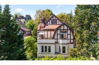 Villa kaufen in 70192 Nord, Provisionsfrei: Exklusive denkmalgeschützte Villa (1902) Lenzhalde mit Garten, Weitblick & Potenzial