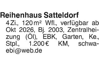 Immobilie mieten in 74589 Satteldorf, Reihenhaus Satteldorf
