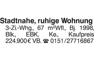 Wohnung kaufen in 74564 Crailsheim, Stadtnahe, ruhige Wohnung