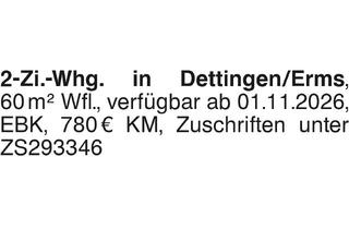Wohnung mieten in 72581 Dettingen, Dettingen/Erms