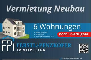 Wohnung mieten in 93326 Abensberg, Erstbezug in Offenstetten – 1.OG-moderne 2-Zimmer-Wohnung mit Balkon und Stellplatz
