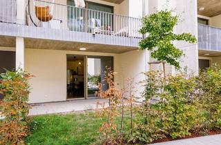 Wohnung mieten in 74172 Neckarsulm, Exklusive 2-Zi.-Wohnung, ca. 48m² im Zentrum von NSU – KfW-40-Standard mit Terrasse, Garten & TG-STP