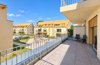 Wohnung mieten in 04416 Markkleeberg, Exklusive Neubauwohnung am Cospudener See: Stilvolles 2-Zimmer-Domizil mit Balkon, Parkett und Ti...