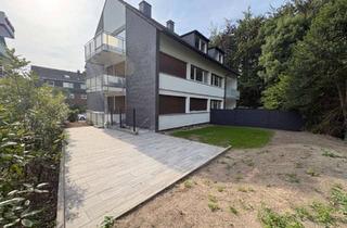 Wohnung kaufen in 45259 Heisingen, Erdgeschoß mit eigenem Garten, Terrasse, Balkon und auf Wunsch Stellplatz oder eine Doppelgarage