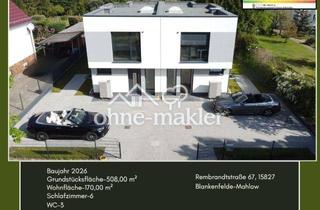 Doppelhaushälfte kaufen in Rembrandtstraße 67, 15827 Blankenfelde-Mahlow, Energieeffizient A+: Doppelhaushälfte 170 m², 7,5 Zi, 3 Bäder, ohne Makler