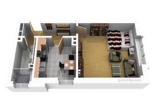 Wohnung mieten in Claus-Jesup-Str. 14, 23966 Altstadt, großzügige 1 Raumwohnung in der Altstadt