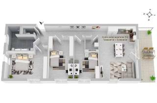 Wohnung mieten in Gäustraße 24, 72108 Rottenburg, Erstbezug: 4-Zimmerwohnung EG 105 m²-Küche, Terrasse, TG, Garten
