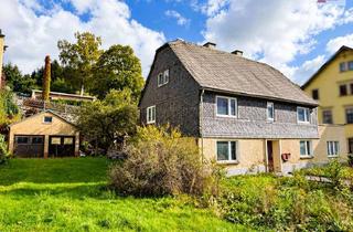 Einfamilienhaus kaufen in Str. D. Einheit 112, 09423 Gelenau, Sanierungsbedürftiges Einfamilienhaus in Gelenau kaufen – Fachwerkhaus mit Garten und Doppelgarage