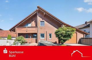 Haus kaufen in 76549 Hügelsheim, Exklusives Massivholzhaus mit großem Garten und Poollandschaft