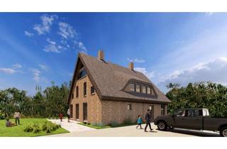 Doppelhaushälfte kaufen in Preetz, 18586 Lancken-Granitz, Neubau: Exklusive 127 m² Reetdach-Doppelhaushälfte in idyllischer Naturlage (Rügen / Preetz)