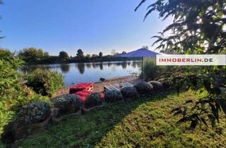 Grundstück zu kaufen in 16248 Oderberg, IMMOBERLIN.DE - Leben am Wasser! Traumhaftes Grundstück mit Bungalow & Motoryacht