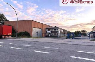 Gewerbeimmobilie kaufen in 22113 Billbrook, ca. 4.060 m² Halle inkl. Büro-/Sozialflächen + ca. 1.900 m² Freifläche im I-Gebiet Billbrook