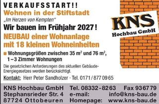Anlageobjekt in 87439 Kempten, Verkaufsstart! Wohnen in der Stiftstadt im Herzen von Kempten