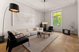Wohnung kaufen in 60329 Bahnhofsviertel, Kernsanierte 4-Zimmer-Wohnung im prächtigen Altbaustil - Provisionsfrei