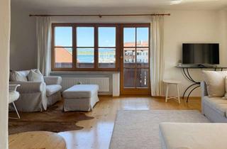 Wohnung mieten in 83358 Seebruck, See- & Berblick! 3,5-Zi-DG-Whg direkt am See!
