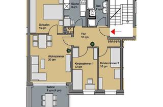 Wohnung mieten in Rauschener Ring 26a, 22047 Wandsbek, Erstbezug nach Modernisierung: Helle 4-Zimmerwohnung mit großem Balkon in ruhiger Wohnlage!