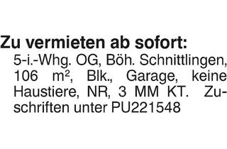 Wohnung mieten in 89547 Gerstetten, Zu vermieten ab sofort: