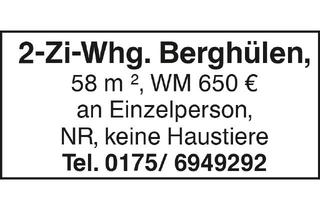 Wohnung mieten in 89180 Berghülen, 2-Zi-Whg. Berghülen