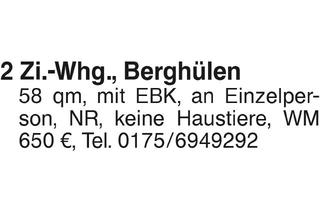 Wohnung mieten in 89180 Berghülen, 2 Zi. Whg.