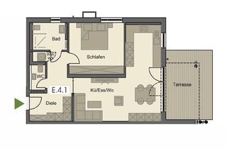 Wohnung kaufen in 87772 Pfaffenhausen, "Neue Lebensräume in Pfaffenhausen - Bahnhofsallee" 2-ZImmer-Wohnung mit Terrasse