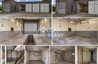 Geschäftslokal mieten in 42899 Remscheid, Gewerbe-/Werkstatthalle mit Arbeitsgrube, Doppelgarage und Lager