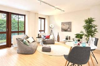 Wohnung kaufen in 82110 Germering, Souterrain On-Top: Renovierte und freie 1,5 Zi.-EG-Wohnung mit Hobbykeller, Garten u. Einzelgarage