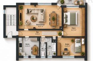 Wohnung kaufen in 51465 Bergisch Gladbach, Großzügig wohnen am Mühlenberg – vermietete 3-Zimmer-Wohnung mit Loggia und 90,74 m²
