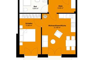Wohnung kaufen in Prinz-Adalbert-Straße 6a, 85221 Dachau, Wohnung 3 | EG | 2 Zimmer auf 56,58 qm mit einer Terrasse