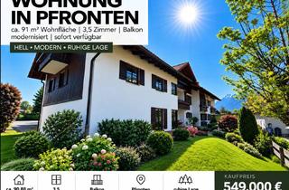Wohnung kaufen in Tiroler Straße 48, 87459 Pfronten, "WOHNEN wo andere URLAUB machen" ETW I ca. 91m² I Balkon s/w I TG-Stellplatz I PROVISIONSFREI